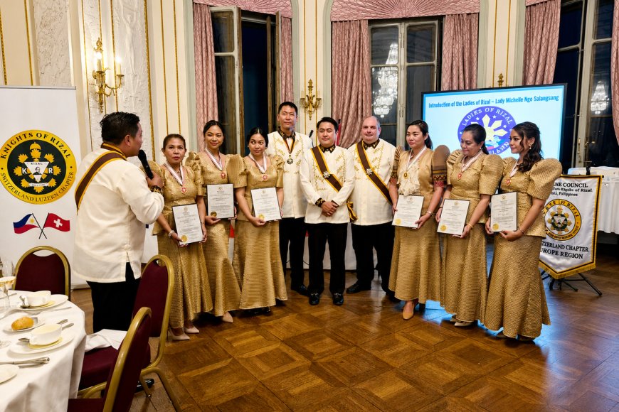 Global Filipino Leadership on Display: Knights of Rizal Switzerland Elevates Legacy in Landmark Lucerne Ceremony